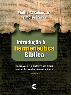 cover image of Introdução à hermenêutica bíblica